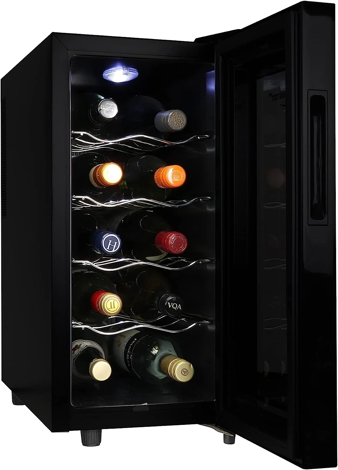 Butelis Vyno Aušintuvas, Juoda, Termoelektriniai Vyno Šaldytuvo, 1 cu. pėdų. Stovinčioje Vyno Rūsys, Raudona, Balta ir Putojančio Vyno Saugojimas0