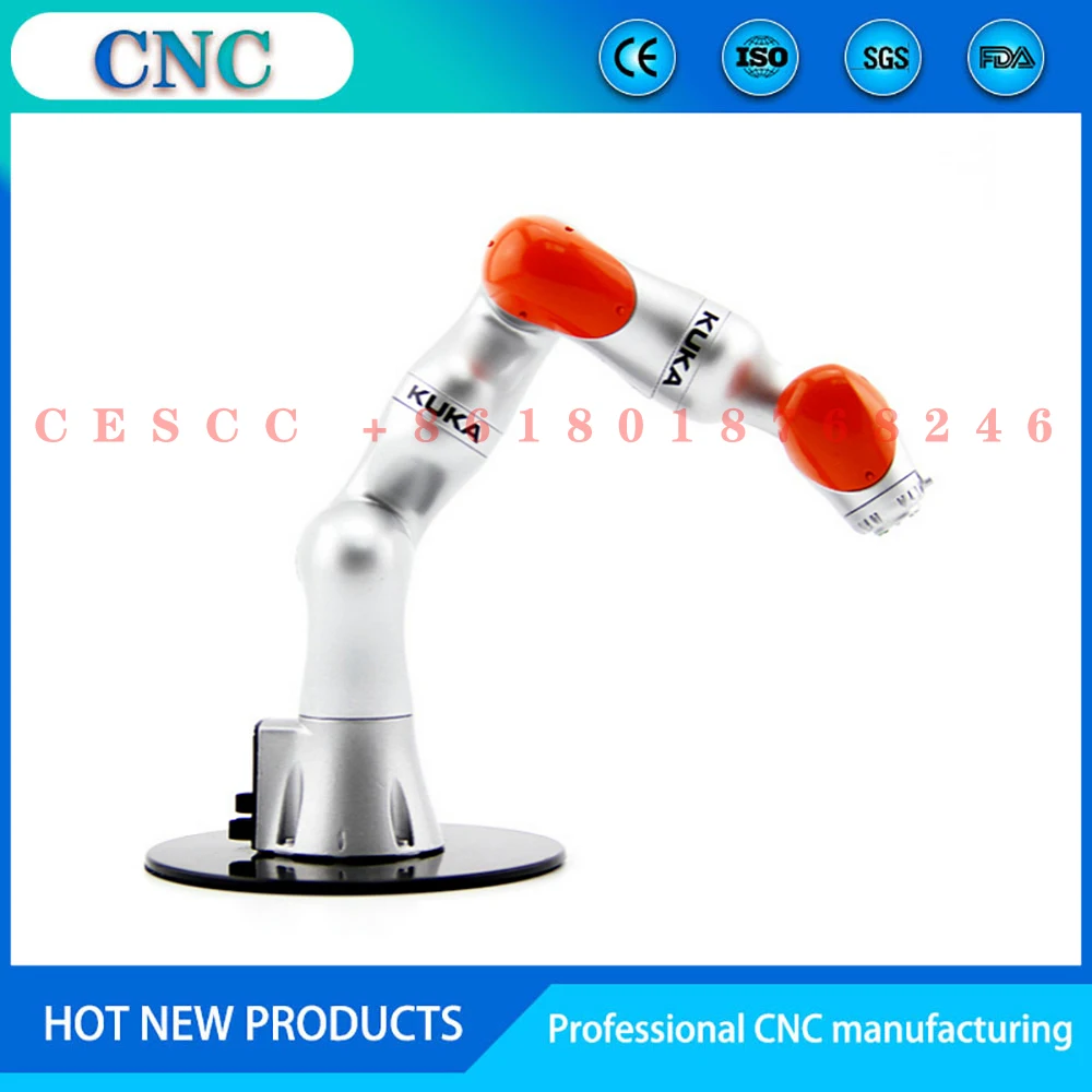CNC 1:6 KUKA LBR iiwa pramoninio roboto mechaninės rankos modelio, šešių ašių mokymo priemonių ekranas0