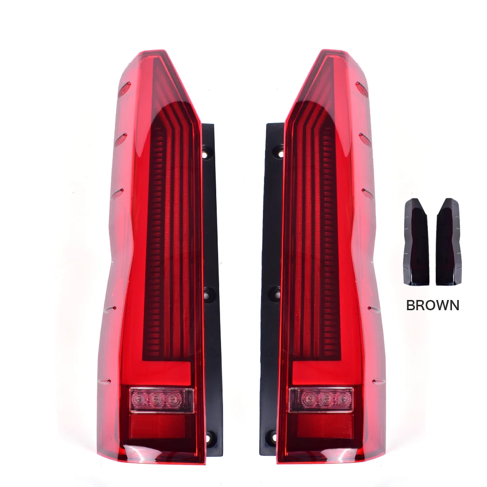 Sunlop Hiace Dalimis #4234 LED galinius Žibintus Aukštos Kokybės Automobilio galinių žibintų Tinka 300 Priemiestinių Juoda Raudona Automobilis led lightLED0