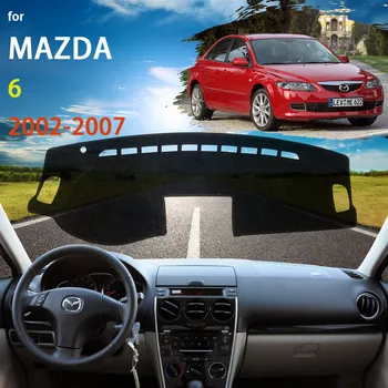 Prietaisų skydelio Dangtelį Trinkelėmis Apsauginės Už Mazda 6 2002 2003 2004 2005 2006 2007 Priedai galiniu langu Sunshield Kilimų Anti-UV Dashmat