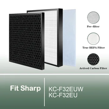 Pakeitimo Tiesa, HEPA ir Anglies filtrai Oro Valytuvas Sharp Modeliai KC-F32EUW KC-F32EU