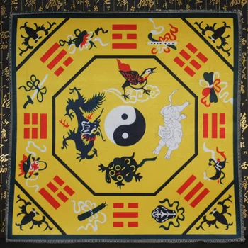 Tradicinės Etninės Kultūros Daoizmas Kilimėlis Yin ir Yang Chi Apkalbų Žemėlapis Feng Shui kiliminė danga, neslidžios Meditacija Kilimėlis 60X60CM