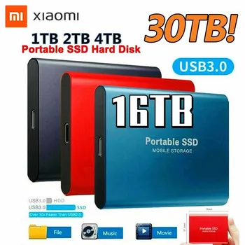 Xiaomi Originalus Didelės spartos Nešiojamų SSD 2TB 1 TB Išorinį Kietąjį Diską Talpiosios atminties USB 3.0 Sąsaja, Nešiojamieji kompiuteriai, Kompiuterių Notebook