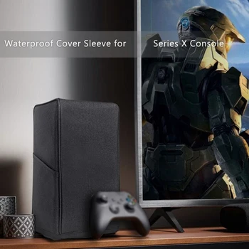 Minkštas Dulkių Dangtelis nuo Dulkių Guard Kovos su Įbrėžimams atsparus Vandeniui Padengti Mova, skirta Xbox Serijos X Konsolė(Juoda)