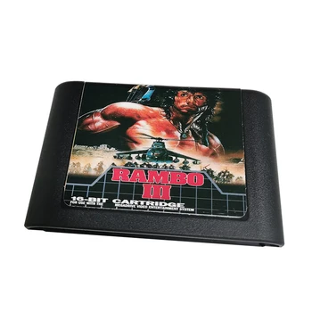 Už RAMBO 3 Klasikinis Žaidimas Kasetė 16 bitų MD Kortelę Mega Drive 2 Genesis Konsolė | Regione Nemokamas