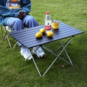 Lauko sulankstomas stalas nešiojamas grilis lentelė lengvojo aliuminio lydinio kempingas lentelė kempingas