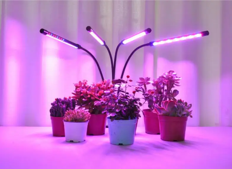 4 Galvą LED Grow Light Visą Spektrą Phytolamp Augalais ir viso Spektro Augalų Augimo Lempos1