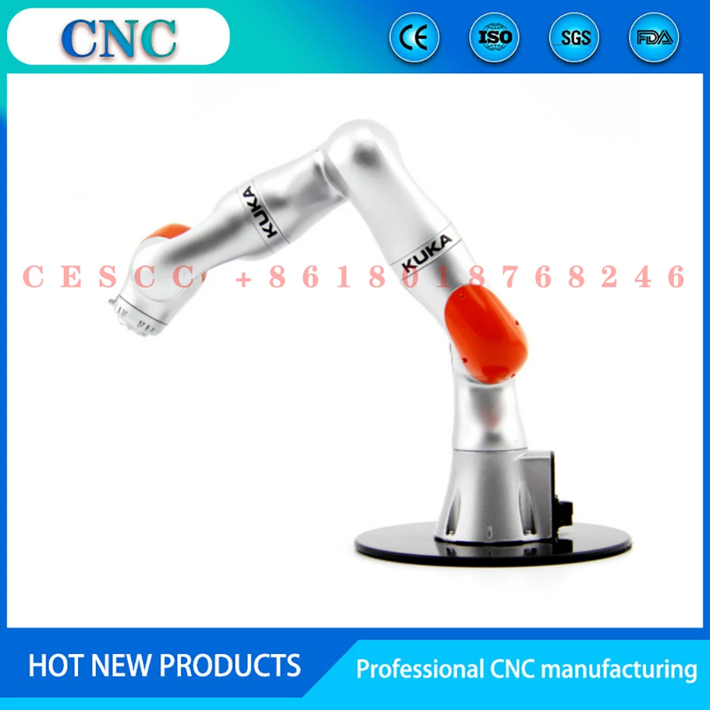 CNC 1:6 KUKA LBR iiwa pramoninio roboto mechaninės rankos modelio, šešių ašių mokymo priemonių ekranas1