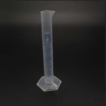 10 ml Plastikinis Matavimo Cilindras Matavimo Cilindrai Bako Vamzdelis Lab Prekių Laboratorijos Įrankiai Mokyklos Priedai