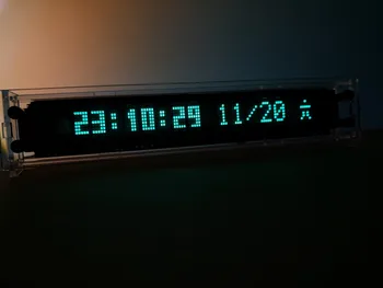 VFD laikrodis vartyti laikrodis laiką priminimas dulkių fluorescencinis ekranas WIFI metu paslaugų automatinis, rankinis ryškumo