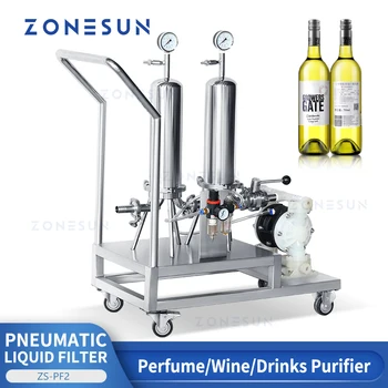 ZONESUN ZS-PF2 Kvepalai Filtras Vandens Vyno Valytuvas Filtravimo Sistema Kvepalų Gaminti Priekinės Diafragmos Siurblys Antistatikas