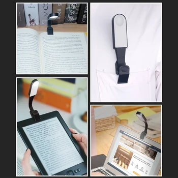 Mini USB Kištukas, Knygos Įrašą Šviesos Įkrovimo Lengvas Naktį Šviesos pažintinių Knygų Skaitymas