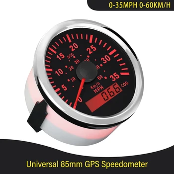 0-35MPH 0-80MPH GPS Spidometrai Greitis Vandeniui spidometrai KD Automobilių Sunkvežimių Automobilių Raudonas Apšvietimas