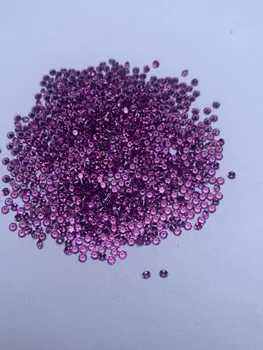 Pirmiana Aukštos Quanlity 1,0 mm-2,0 mm Apvalios Formos Brazilija Violetinė Granatas Laisvas Brangakmenių už Jewlry Priėmimo