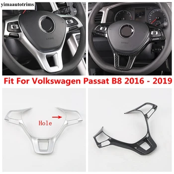 Auto Vairas Mygtukas Rėmo Dangtis Apdaila Volkswagen Passat B8 2016 - 2019 ABS Matinis / Anglies Pluošto Interjero Aksesuarai