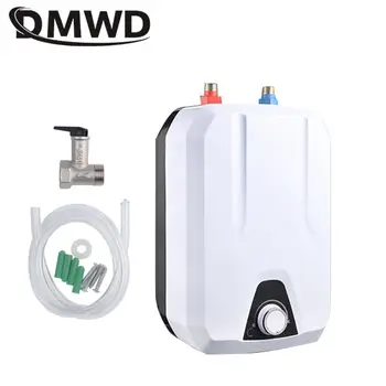 DMWD 8L Elektrinių Momentinių Vandens šildytuvų, Vandens Temperatūrą Nustatykite Termostatą Indukcijos Šildytuvas, virtuvė, Vonios kambarys Šildomos Bakstelėkite 110V