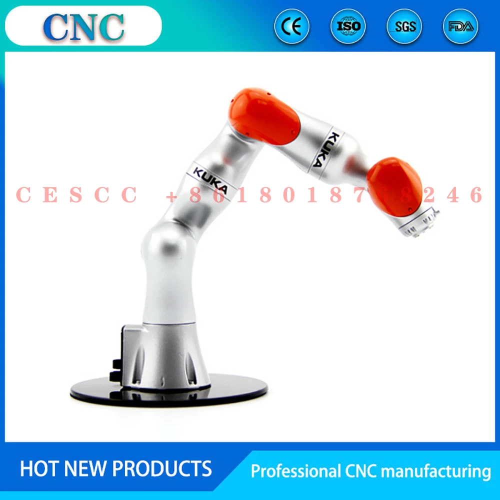 CNC 1:6 KUKA LBR iiwa pramoninio roboto mechaninės rankos modelio, šešių ašių mokymo priemonių ekranas3
