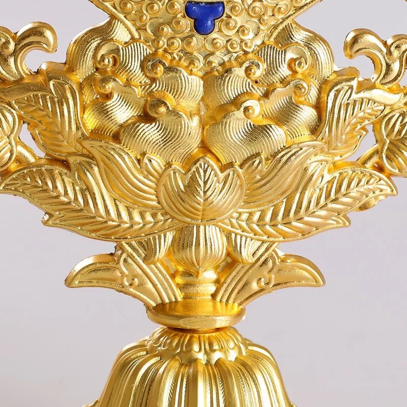 Spalvotų Tibeto Budizmas Inkrustacijos Perlas Aukso Varantys Tantros Lydinio Rankdarbių Laimingas Altorių Garbę Patalpų Darbalaukio Dekoratyvinis3