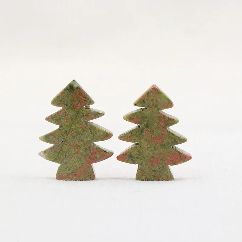 BG9194 Natūralus Akmuo kristalas Mini Žalia Dongling Kalėdų Medžio apdaila maža dovana4