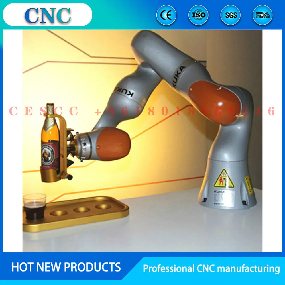 CNC 1:6 KUKA LBR iiwa pramoninio roboto mechaninės rankos modelio, šešių ašių mokymo priemonių ekranas4