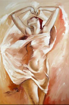 Gamyklos Kaina Kvalifikacijos Dailininko Ranka-dažytos Impresionistų Nuogas Baleto Mergina Naftos Tapyba ant Drobės Gražus Šokis Lady Tapyba
