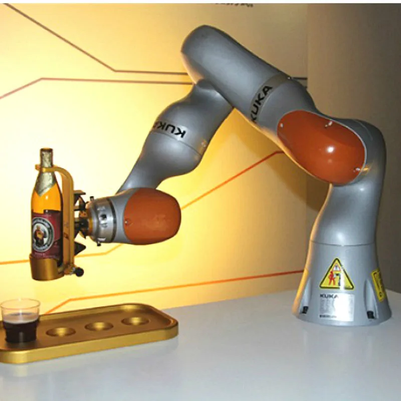 CNC 1:6 KUKA LBR iiwa pramoninio roboto mechaninės rankos modelio, šešių ašių mokymo priemonių ekranas5