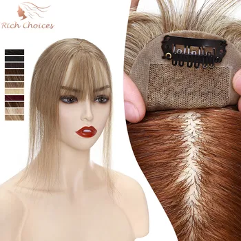 Turtingas Pasirinkimų 6 x 9cm Šilko Bazės Žmogaus Plaukų Rėžtuvės Su Plaukų Kirpčiukai Tiesiai Įrašą Plaukų Gabalas Mažų Perukas Moterų Gamtos Viršų