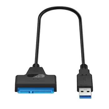 20/50cm Kietąjį Diską Kabelis USB3.0 2.5 Colių SATA SSD Keitiklio Kabelį, Raštinės Reikmenys
