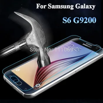 100x Protector For Samsung Galaxy S6 Krašto G925 S5 Premium Grūdintas Stiklas Ekrano Plėvelė sprogimo įrodymas 9h 0.26 mm DHL Nemokamai