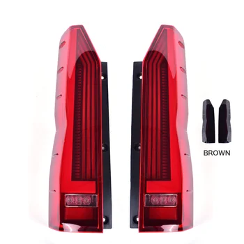 Sunlop Hiace Dalimis #4234 LED galinius Žibintus Aukštos Kokybės Automobilio galinių žibintų Tinka 300 Priemiestinių Juoda Raudona Automobilis led lightLED