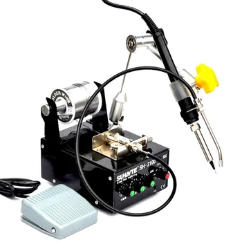 220V Litavimo Mašinos pedalą automatinė minkštojo litavimo pistoletas lituoklio, automatinė litavimo robotas
